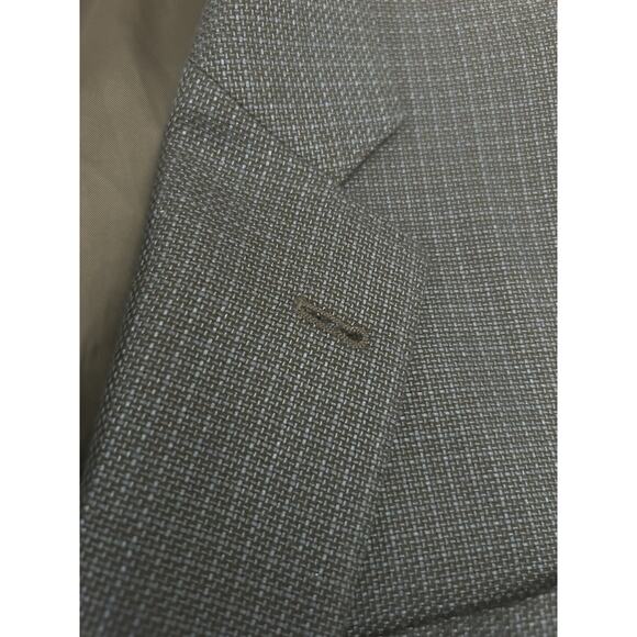 Armani Collezioni G Line Wool Blend Checker Blazer - Blue 54 EU / 44 US Perfect! - Picture 9 of 9